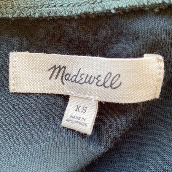 Madewelll from Bloomingdale’s olive oversized greenish cozy thick stretchy tee - Picture 10 of 15